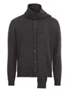 Mm6 Maison Margiela Mm6 By Maison Margiela Button-up Wool Cardigan With Shawl Collar