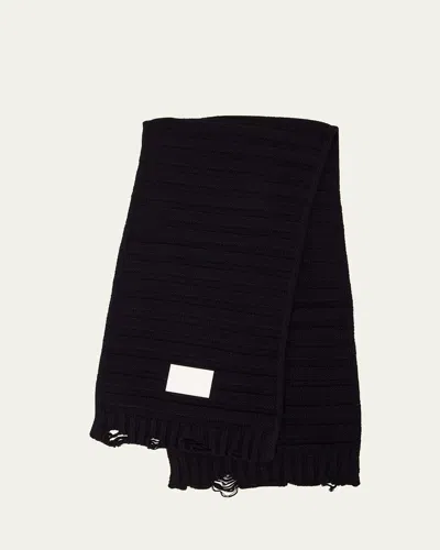 MM6 MAISON MARGIELA VIRGIN WOOL BLEND SCARF