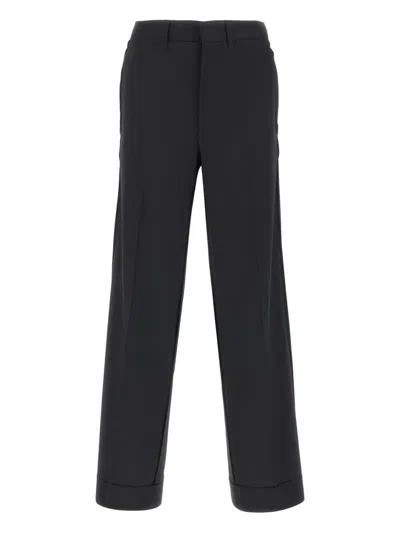 Mm6 Maison Margiela Virgin Wool-blend Trousers In Black