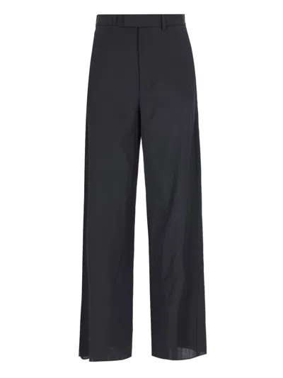 Mm6 Maison Margiela Virgin Wool Pants In Black  