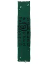 Mm6 Maison Margiela Wool Scarf Numeric Pattern In Green