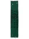 Mm6 Maison Margiela Wool Scarf Numeric Pattern In Green