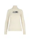 Mm6 Maison Margiela Distressed Turtleneck Sweater With Numeric Signature