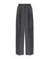 Mm6 Maison Margiela Mm6 By Maison Margiela Wide-leg Tailored Pants In Soft Virgin Wool In Black