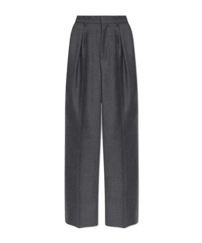 Mm6 Maison Margiela Virgin Wool Trousers In Black