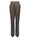 Mm6 Maison Margiela Virgin-wool Trousers In Brown