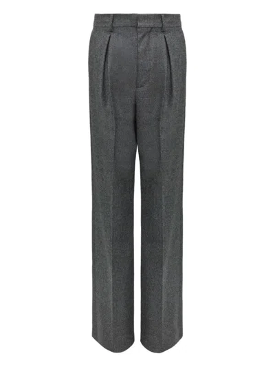 Mm6 Maison Margiela Virgin Wool Trousers In Gray