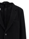 Mm6 Maison Margiela Tailored Blazer Featuring Structured Back Panel In Black