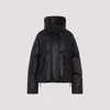 Mm6 Maison Margiela Pleather Puffer Jacket In Black