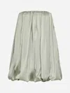 Mm6 Maison Margiela Viscose Satin Mini Dress In Iguana