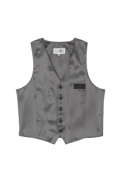 Mm6 Maison Margiela Waistcoat In Gray