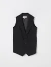 Mm6 Maison Margiela Waistcoat  Kids Color Black In Black