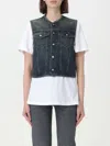 MM6 MAISON MARGIELA WAISTCOAT MM6 MAISON MARGIELA WOMAN COLOR BLUE,F29409009