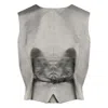 Mm6 Maison Margiela Mm6 By Maison Margiela Sleeveless Structured Jacket With Peplum Hem In Gray