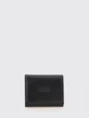 Mm6 Maison Margiela Logo-patch Bi-fold Wallet In Black