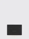 Mm6 Maison Margiela Logo Patch Open Top Cardholder In Black