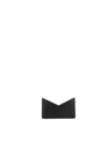 Mm6 Maison Margiela Single-stitch Logo Cardholder In Black