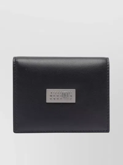 Mm6 Maison Margiela Wallets With Two Convenient Pockets In Black