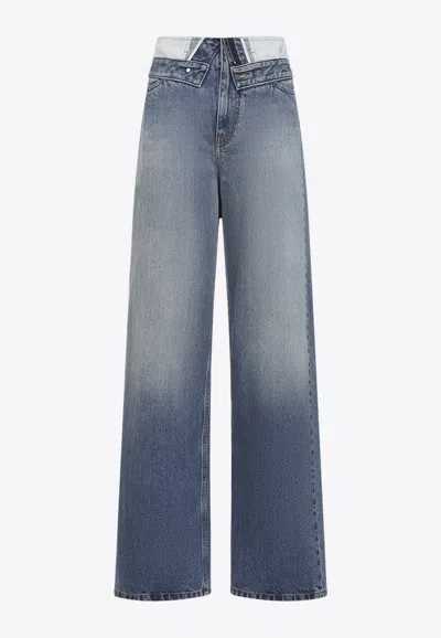MM6 MAISON MARGIELA WASHED STRAIGHT-LEG JEANS