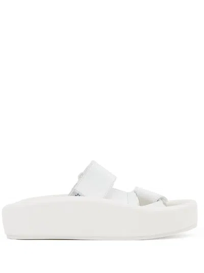 Mm6 Maison Margiela Velcro Design Slippers In Animal Print