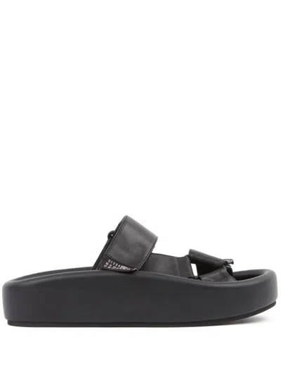 MM6 MAISON MARGIELA MM6 MAISON MARGIELA WEBBING SLIP-ON PLATFORM SANDALS