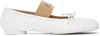 Mm6 Maison Margiela Leather Ballet Flats Duck Toe In T1003 White