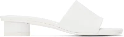 Mm6 Maison Margiela White Anatomic Heeled Sandals