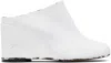 Mm6 Maison Margiela White & Black Anatomic Slipper Mules In H5515 Black/white