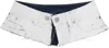 Mm6 Maison Margiela White & Blue Denim Belt In 961 White