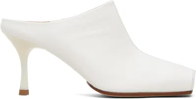 Mm6 Maison Margiela White Ballerina Mule Heels