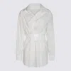 Mm6 Maison Margiela Mm6 By Maison Margiela Tailored Cotton Poplin Shirt In White