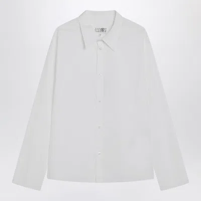 Mm6 Maison Margiela White Cotton Shirt
