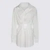Mm6 Maison Margiela "taped" Shirt In Beige