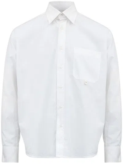 MM6 MAISON MARGIELA MM6 MAISON MARGIELA WHITE COTTON SHIRT WITH POCKET