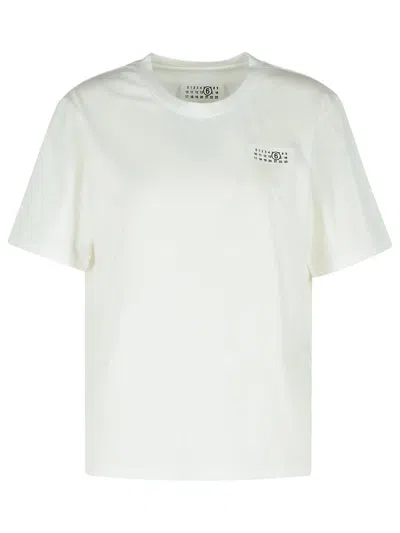 MM6 MAISON MARGIELA MM6 MAISON MARGIELA WHITE COTTON T-SHIRT