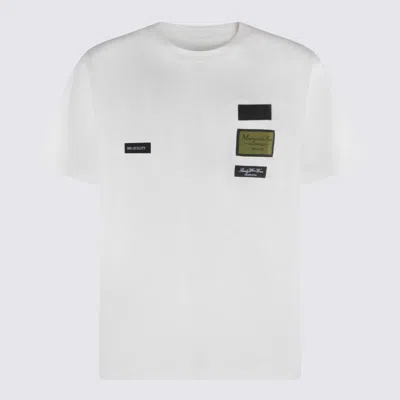 Mm6 Maison Margiela Patch Graphic Crew Neck Short Sleeve T-shirt In White