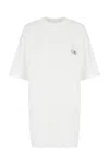 Mm6 Maison Margiela White Cotton T-shirt In Neutral