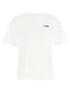 Mm6 Maison Margiela Mm6 By Maison Margiela Relaxed-fit Cotton T-shirt With Subtle Logo Detail In White