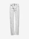 Mm6 Maison Margiela White Denim Painted Jeans