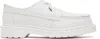 Mm6 Maison Margiela X Dr. Martens Leather Moccasin Loafers In White