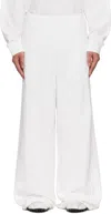 Mm6 Maison Margiela Drawstring Sweatpants In White