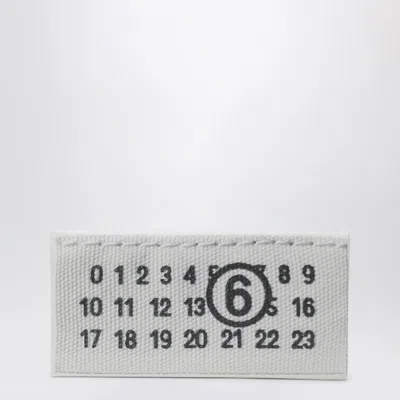 MM6 MAISON MARGIELA MM6 MAISON MARGIELA WHITE FABRIC CLUTCH NUMERIC