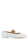 Mm6 Maison Margiela Leather Ballet Flats Duck Toe