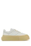 Mm6 Maison Margiela White Lace Up Sneakers