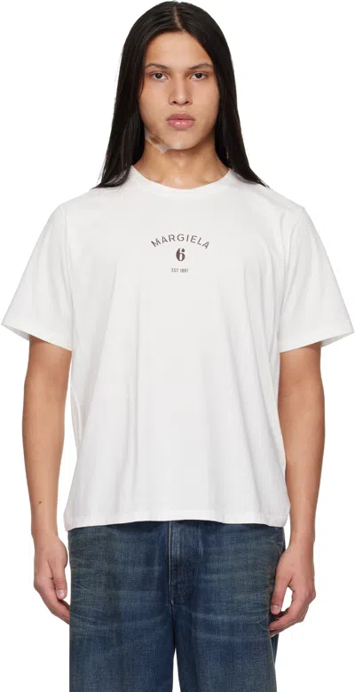 MM6 MAISON MARGIELA WHITE LOGO T-SHIRT