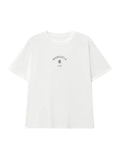 MM6 MAISON MARGIELA WHITE LOGO T-SHIRT
