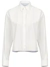 Mm6 Maison Margiela Long Sleeved Shirt Off White In White