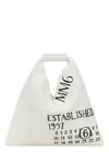 Mm6 Maison Margiela White Numbers-motif Tote Bag