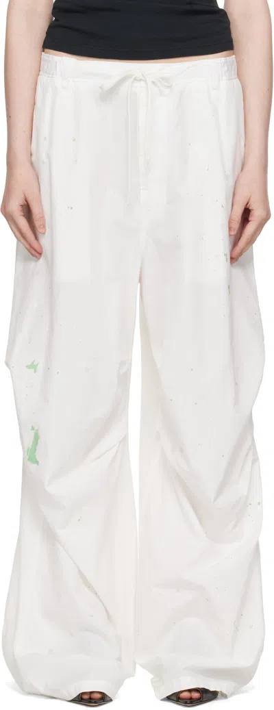 Mm6 Maison Margiela White Painter Trousers