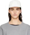 Mm6 Maison Margiela Logo-patch Flat Peak In 101 Off White